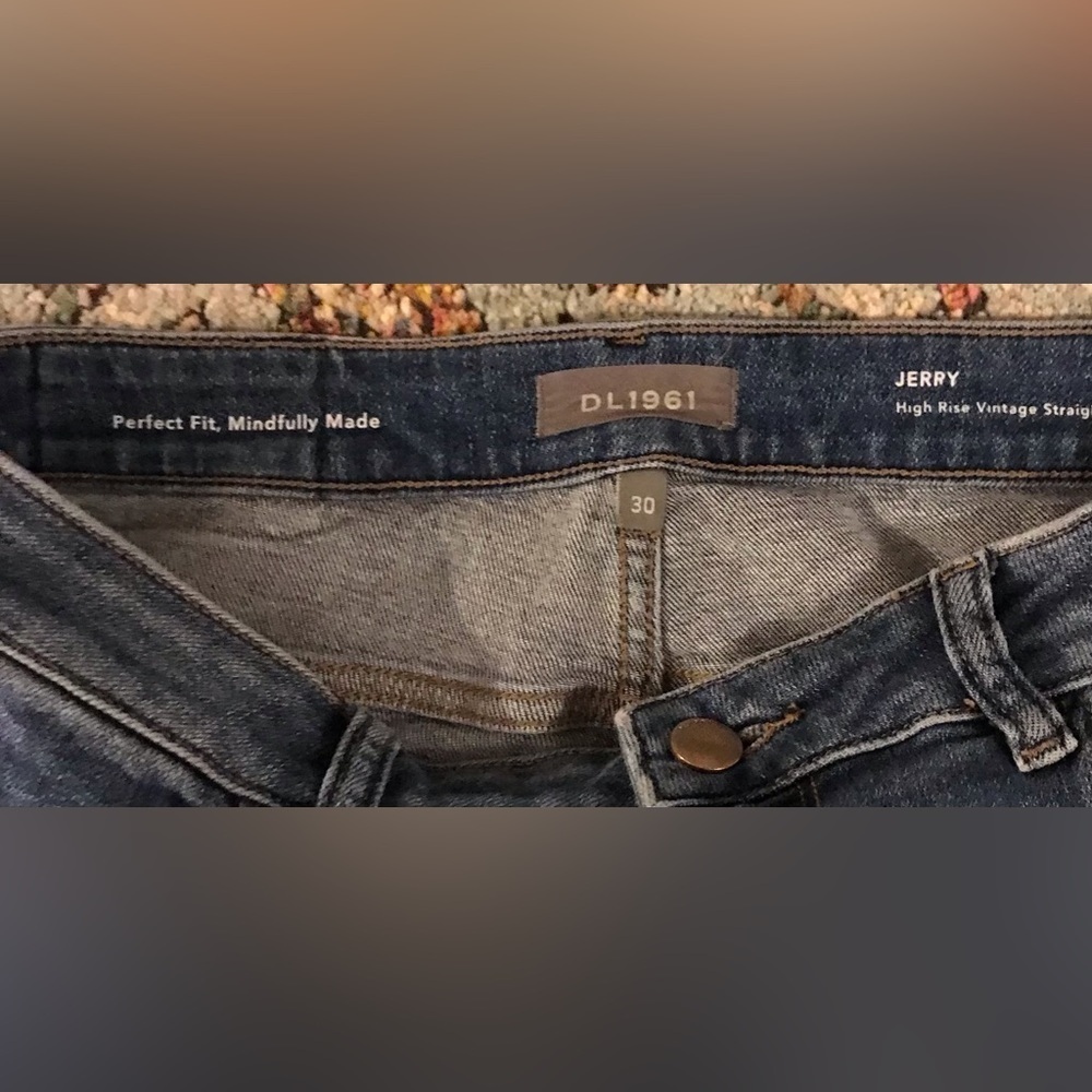 DL1961 Women’s Jerry Jeans High Rise Vintage Straight Size 30 Edmund - Picture 3 of 8
